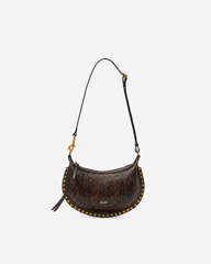 Oskan Moon Bag in Python-Effect Grained Leather