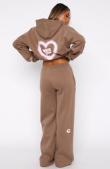 11th Street City Girl At Heart Wide Leg Sweatpants Cinnamon Bun