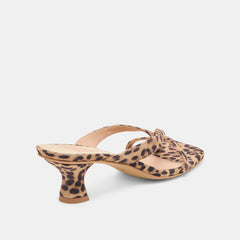 BREVEL HEELS DK LEOPARD PRINTED SUEDE