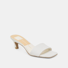 REXA HEELS TRUE WHITE LEATHER