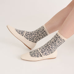 LEOPARD ANKLET SOCKS LEOPARD