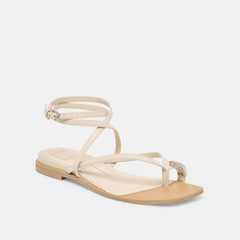 TYRICE SANDALS BONE LEATHER