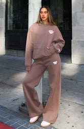 11th Street City Girl At Heart Wide Leg Sweatpants Cinnamon Bun