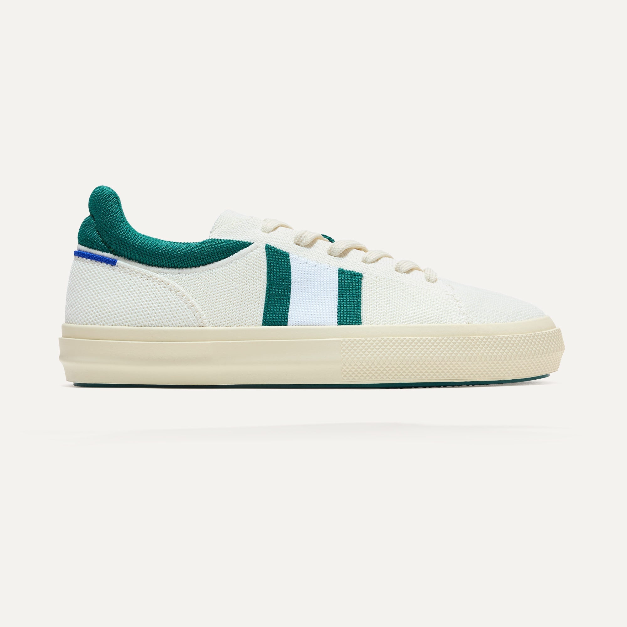 The RS02 Sneaker in Kelly shown from the side.