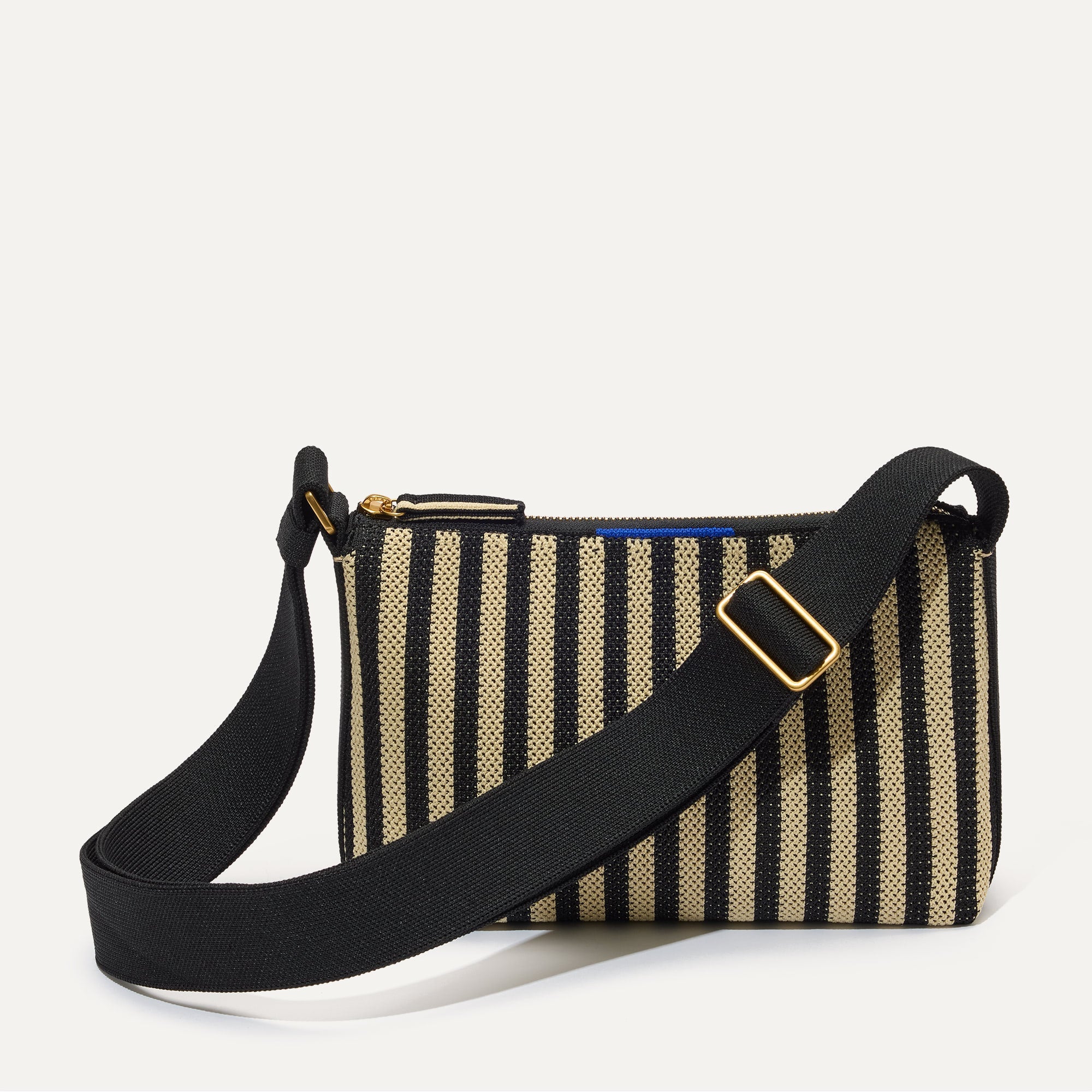 PDP |The Casual Crossbody in Black Tie, shown from the front.