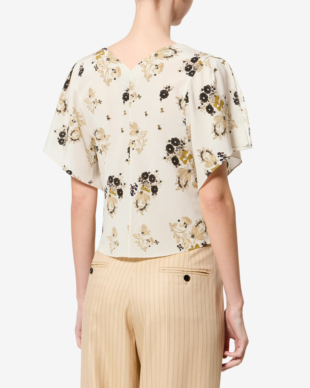 Faljane silk top