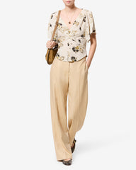 Faljane silk top