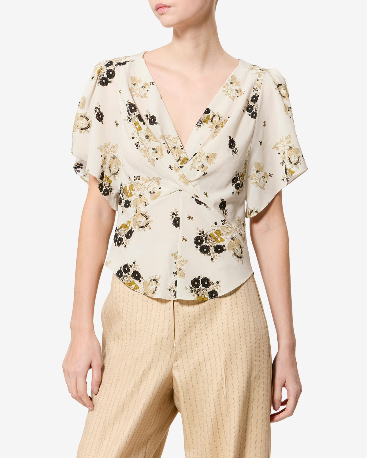 Faljane silk top