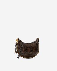 Oskan Moon Bag in Python-Effect Grained Leather