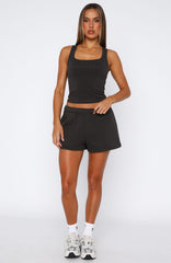From The Archives Lexi Lounge Shorts Charcoal