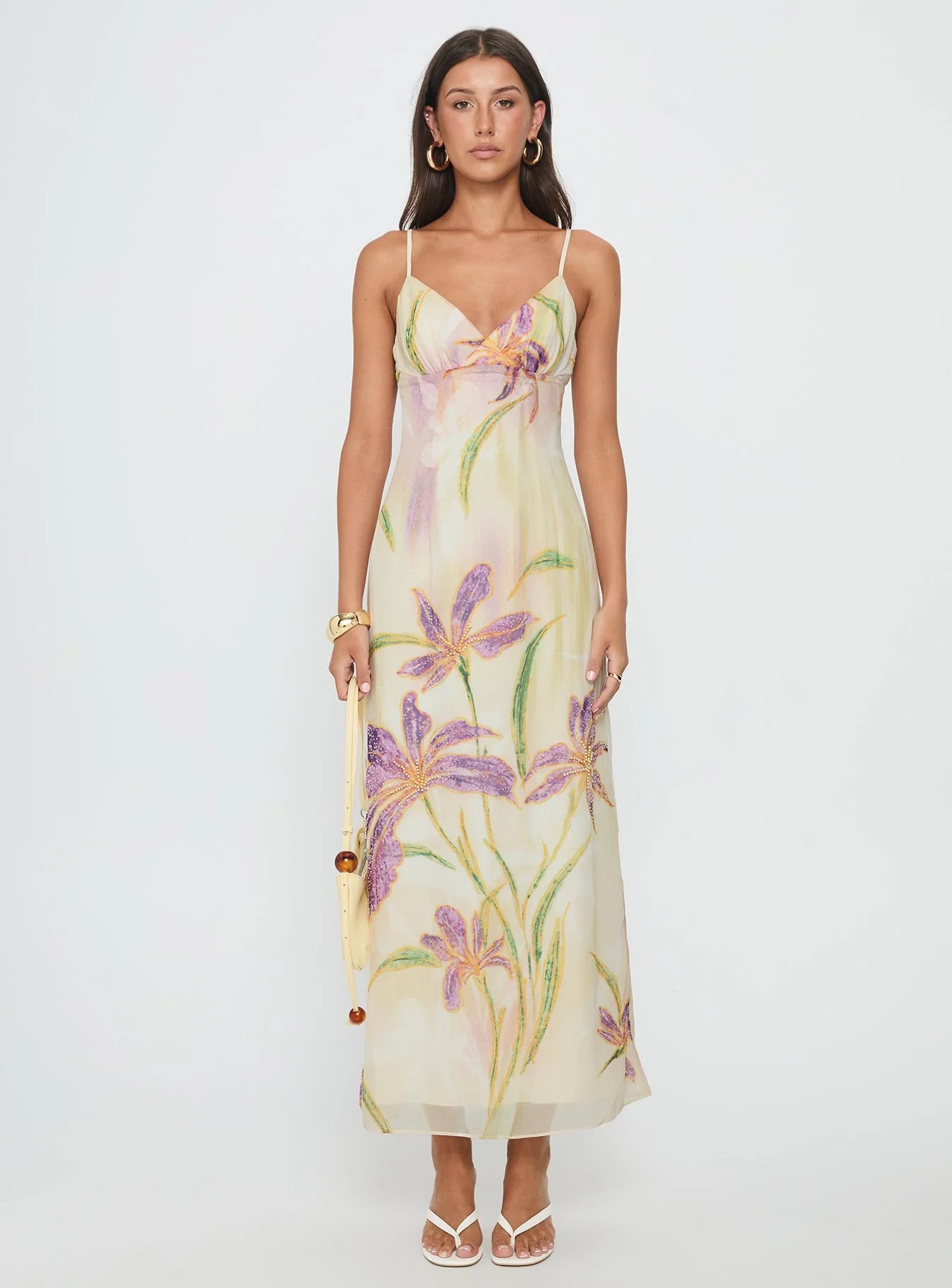 Isakaia Beaded Maxi Dress Floral / Multi
