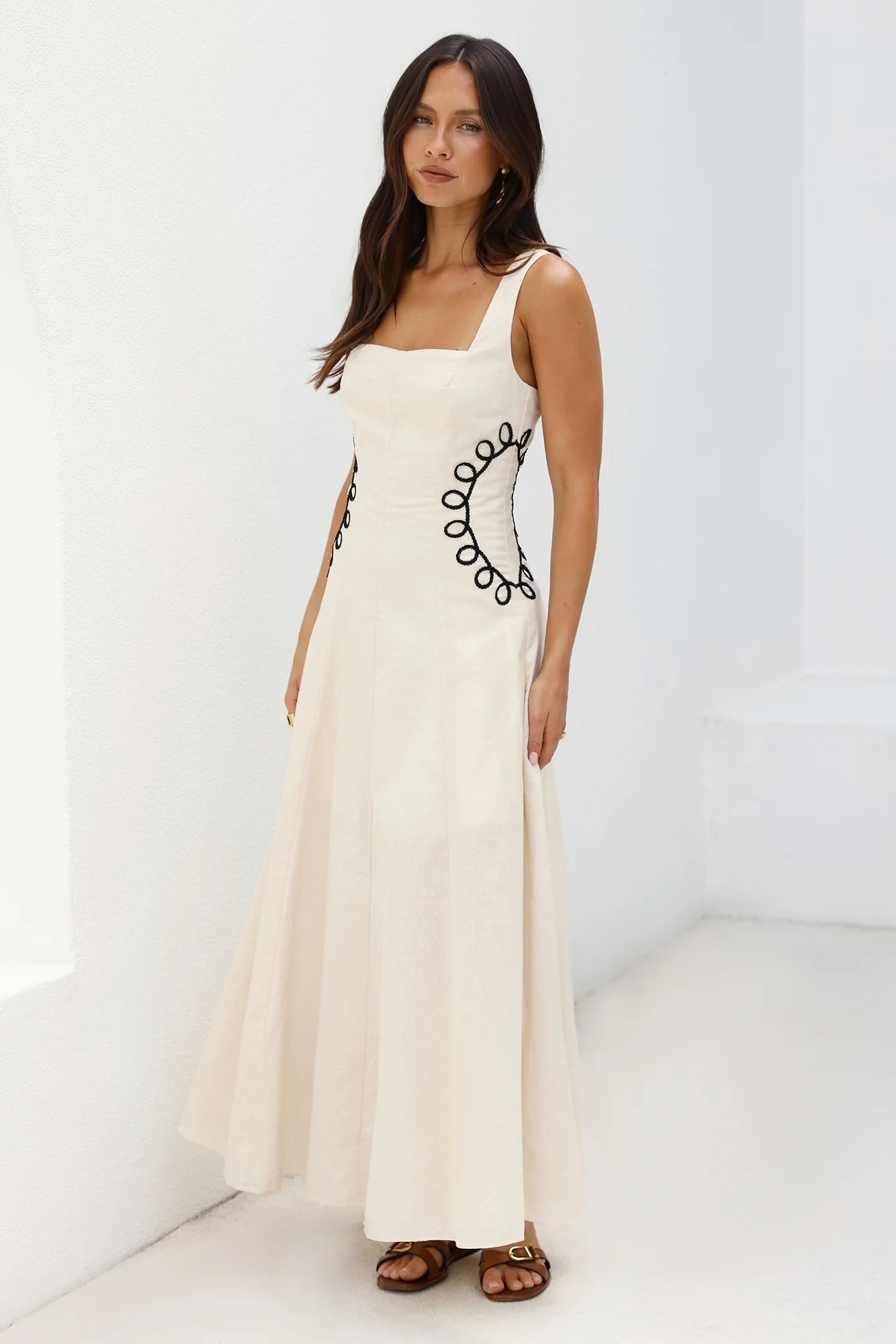 Sonora Sun Maxi Dress Beige