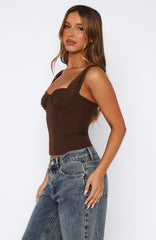 Chasing Shadows Bustier Chocolate