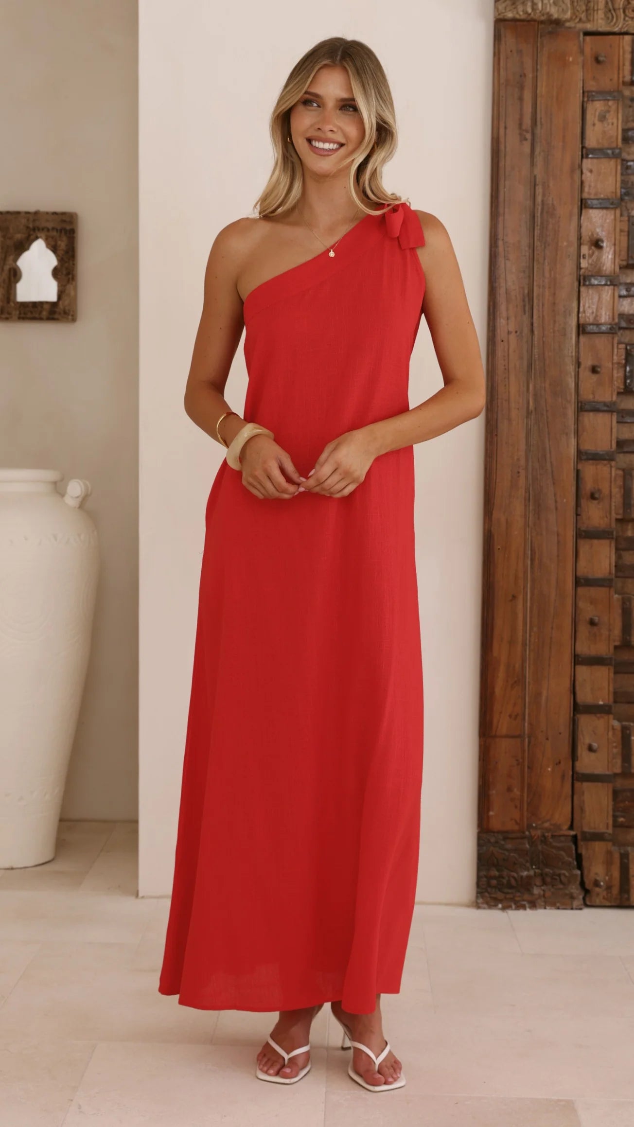 Hallie Maxi Dress - Red