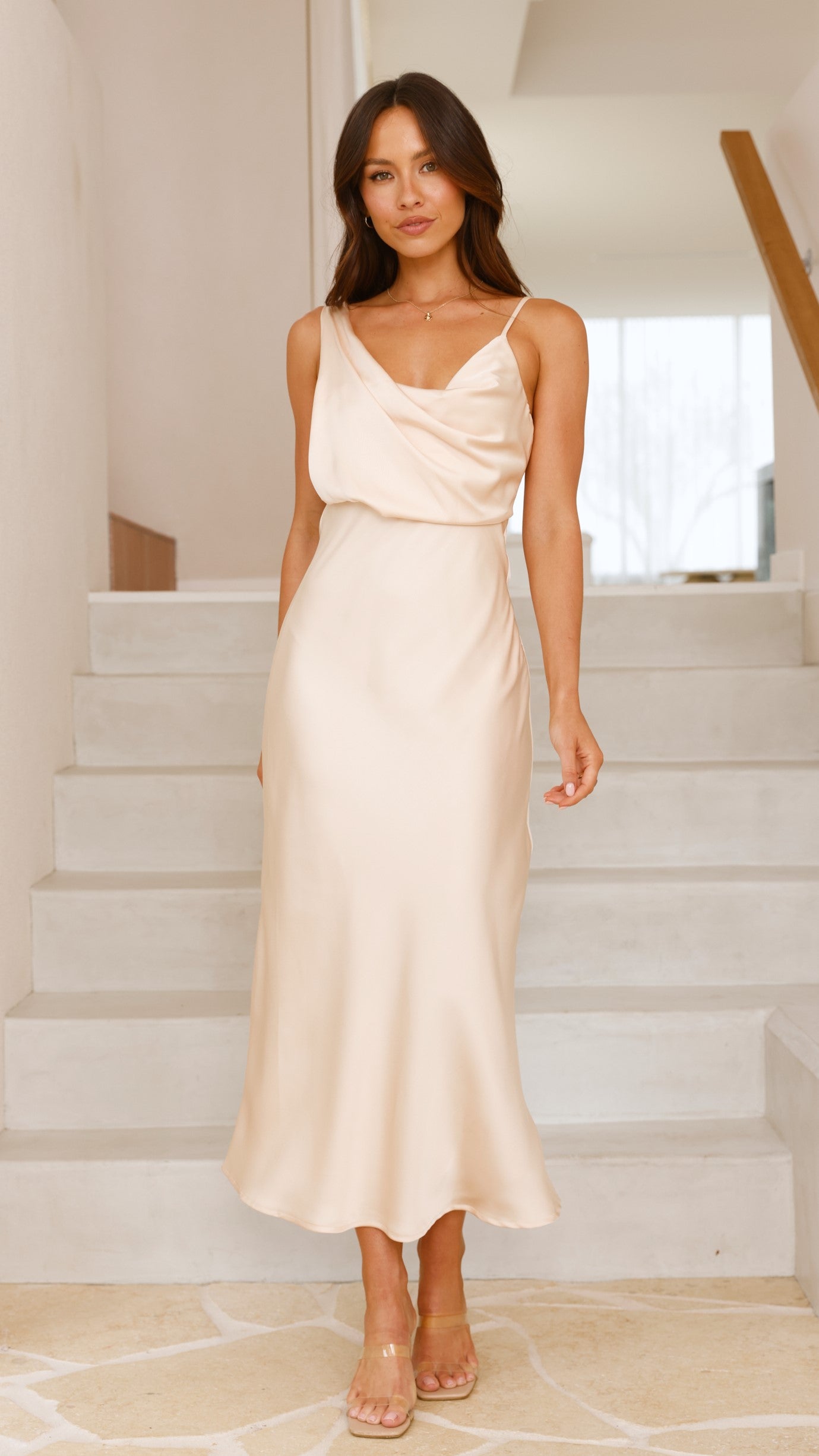 Audrey Maxi Dress - Champagne