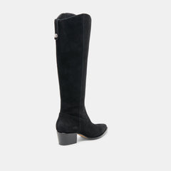 VIRONA H2O WIDE CALF BOOTS ONYX SUEDE