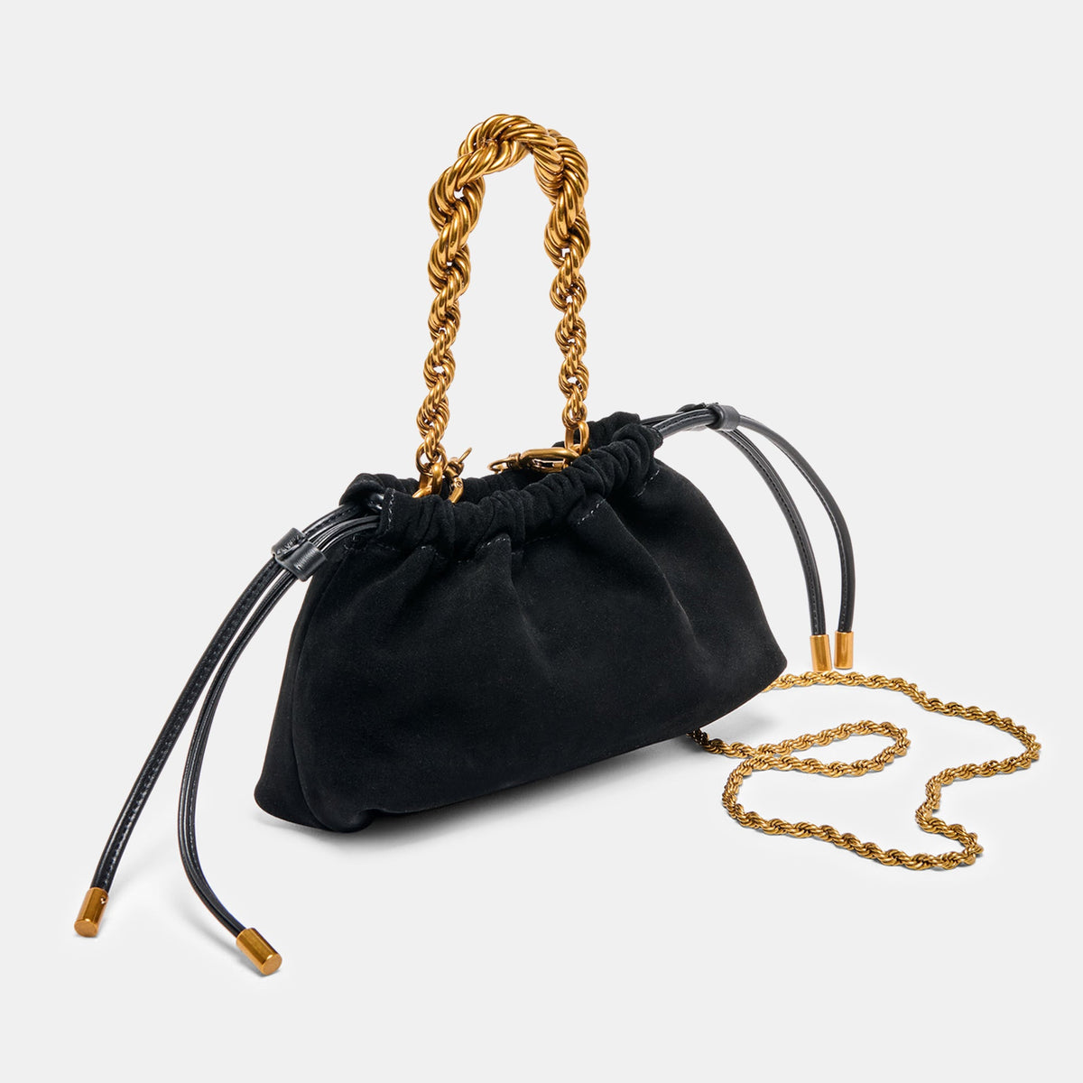 CLEO CROSSBODY BLACK SUEDE