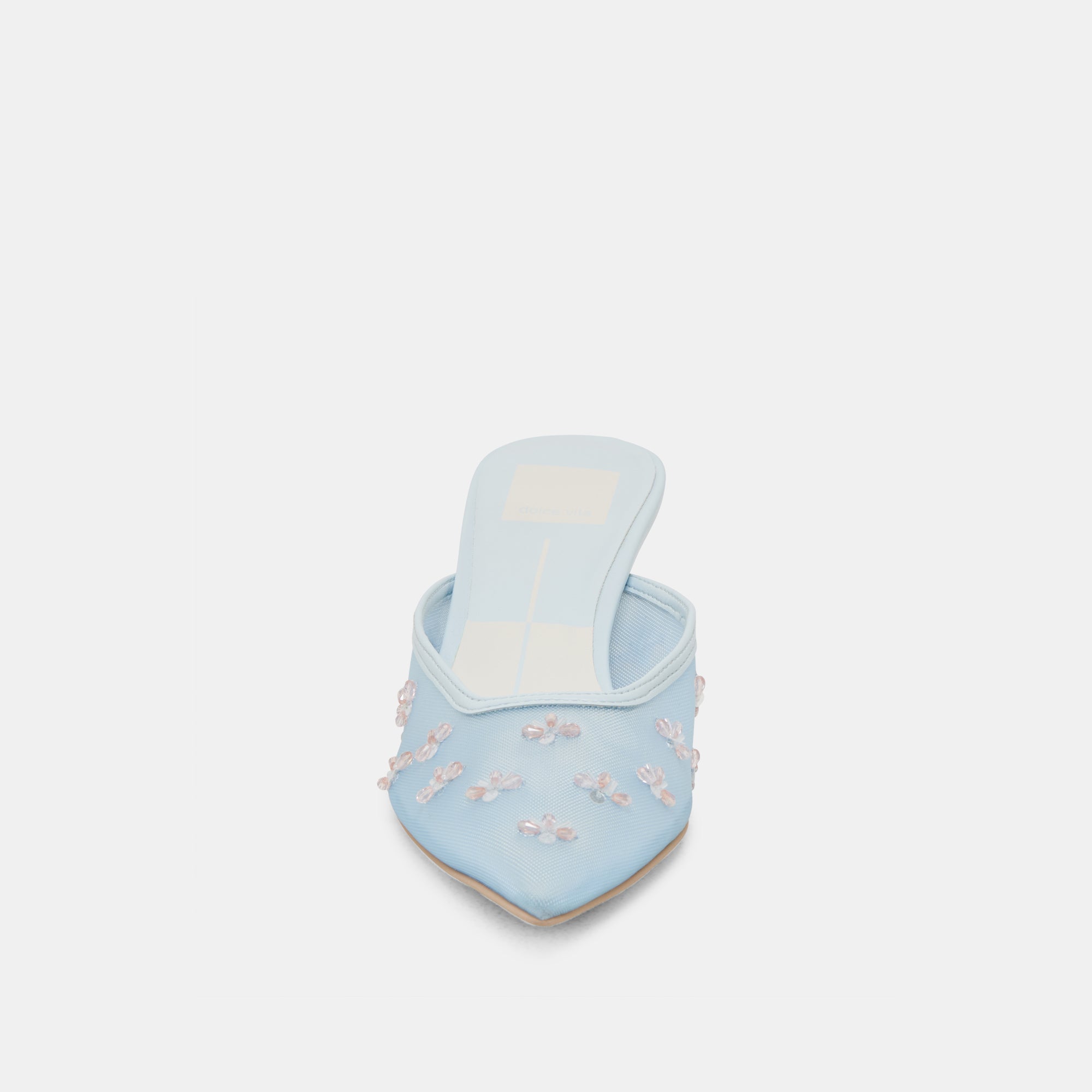 CLARA HEELS ICE BLUE MESH