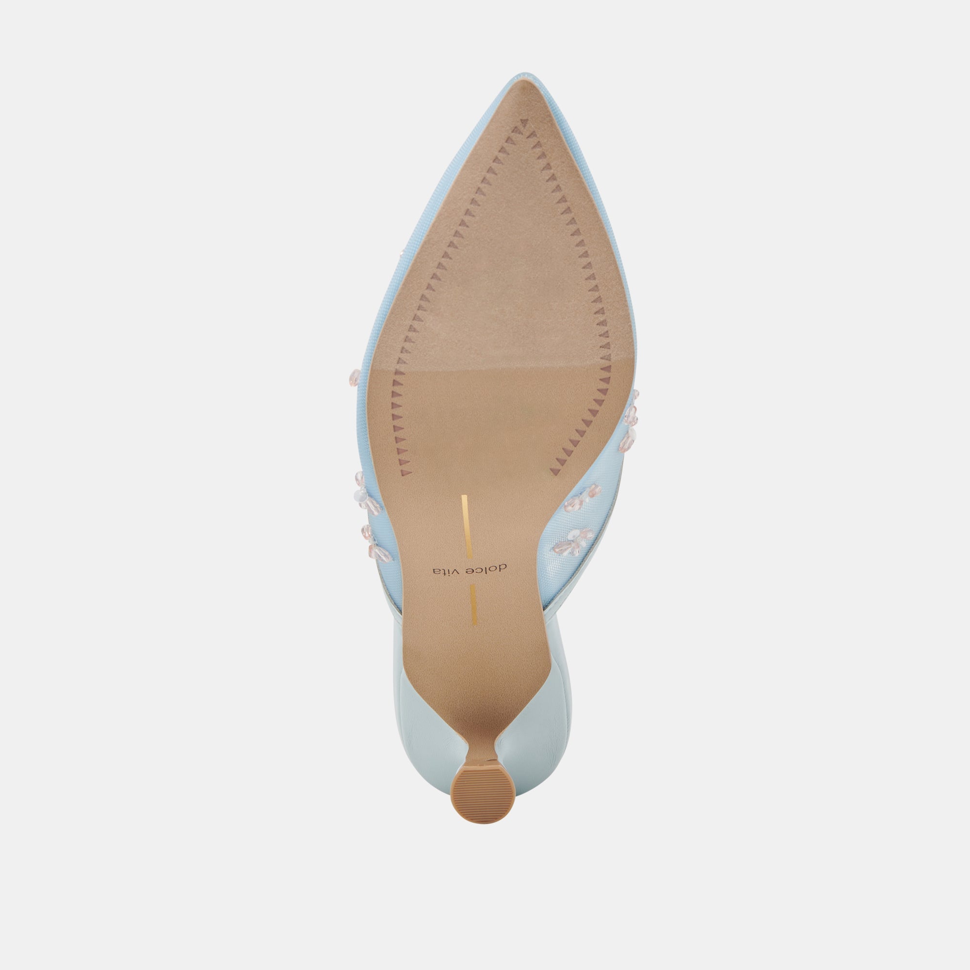 CLARA HEELS ICE BLUE MESH