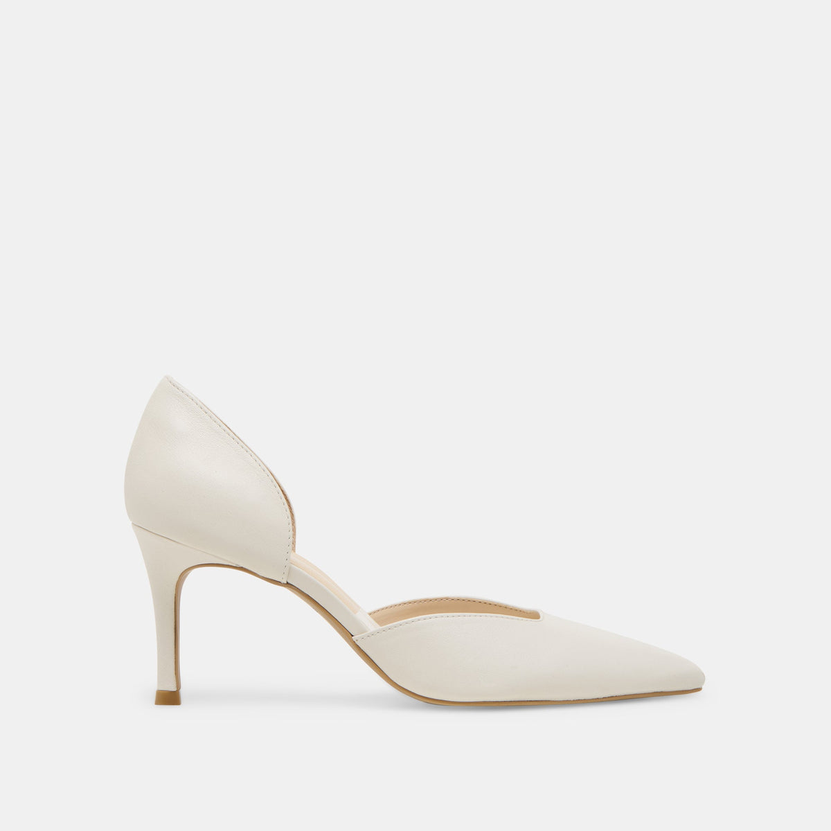 ELOY HEELS WHITE LEATHER