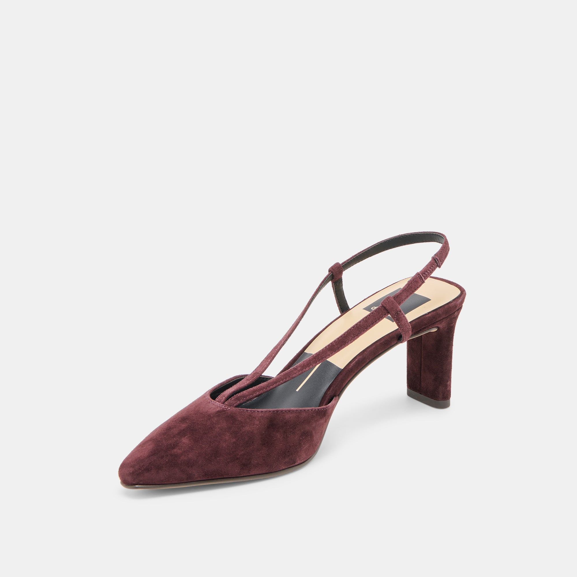 GINAY HEELS MULBERRY SUEDE