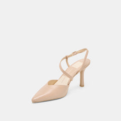 KAMRA HEELS BEIGE LEATHER
