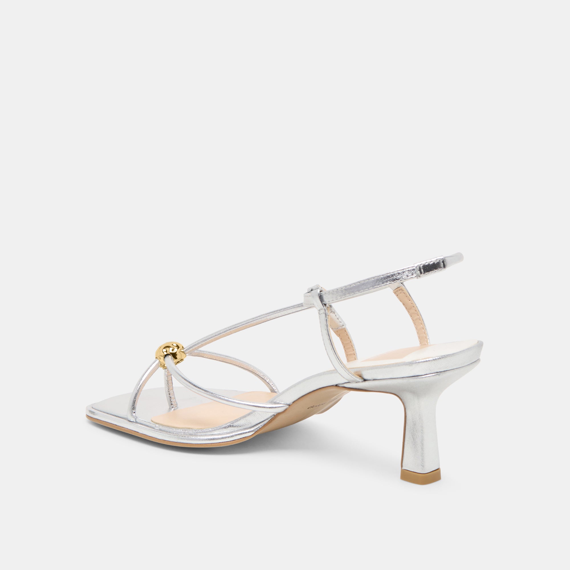 MYLEE HEELS SILVER DISTRESSED LEATHER