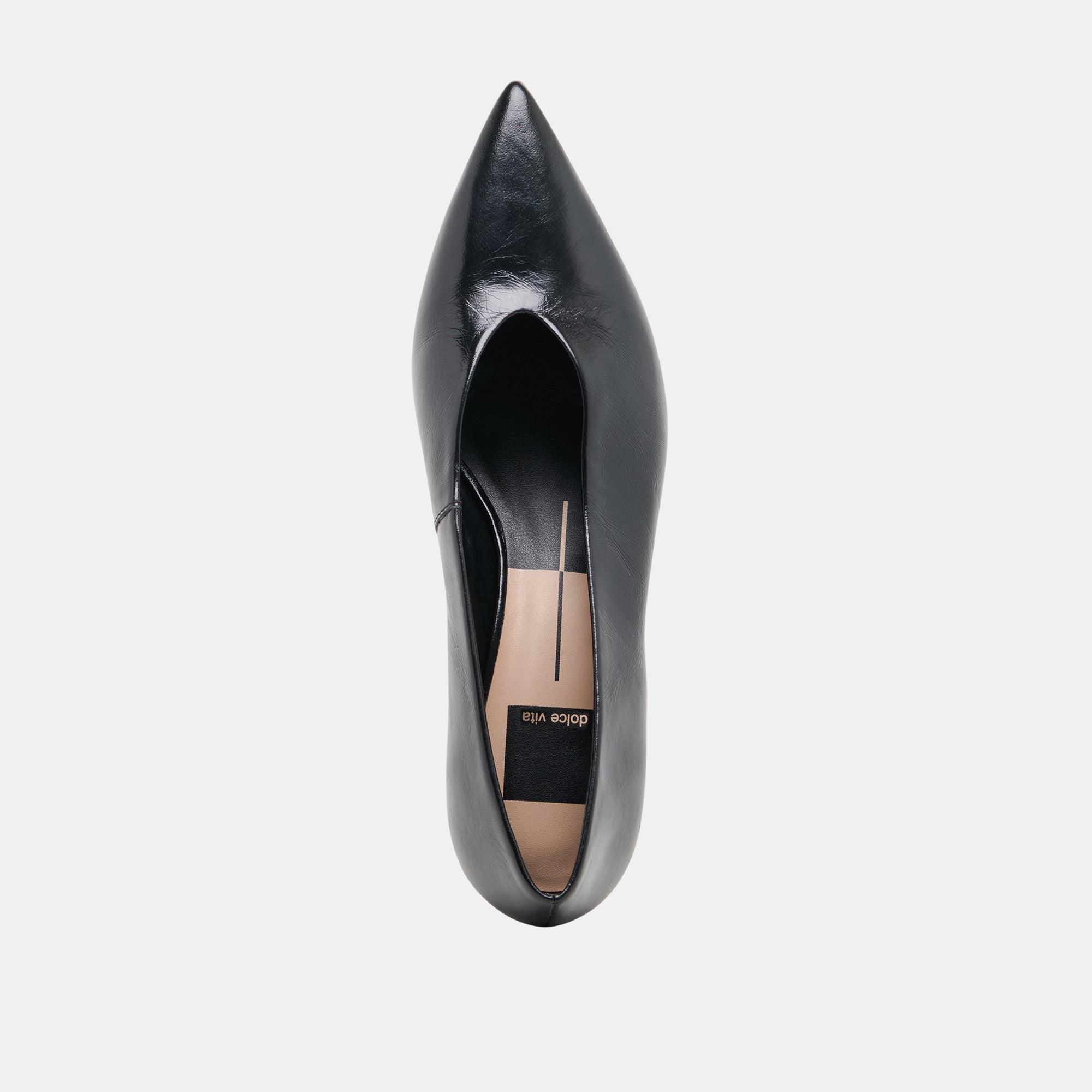ALWYN HEELS MIDNIGHT CRINKLE PATENT