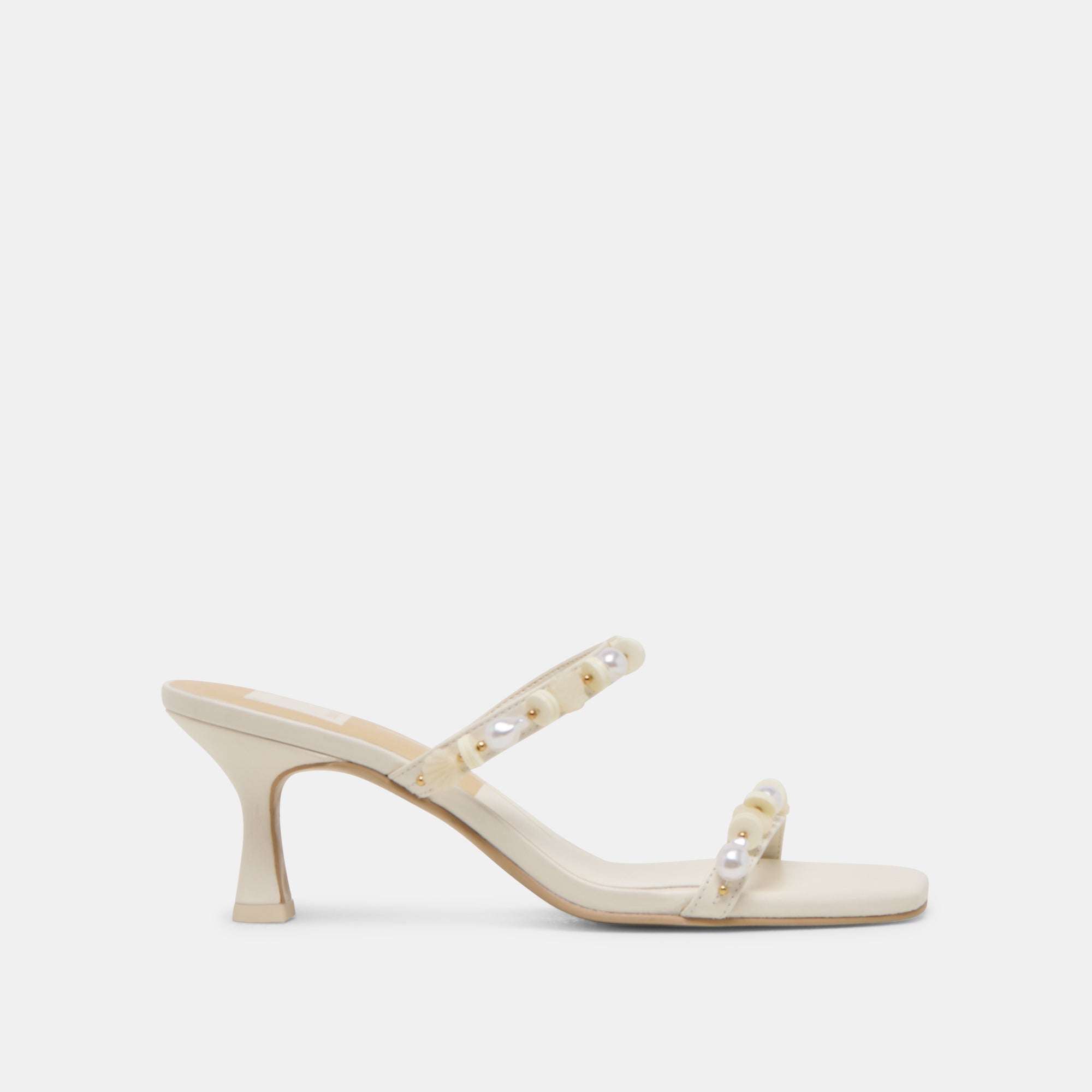 GRASON HEELS WHITE LEATHER