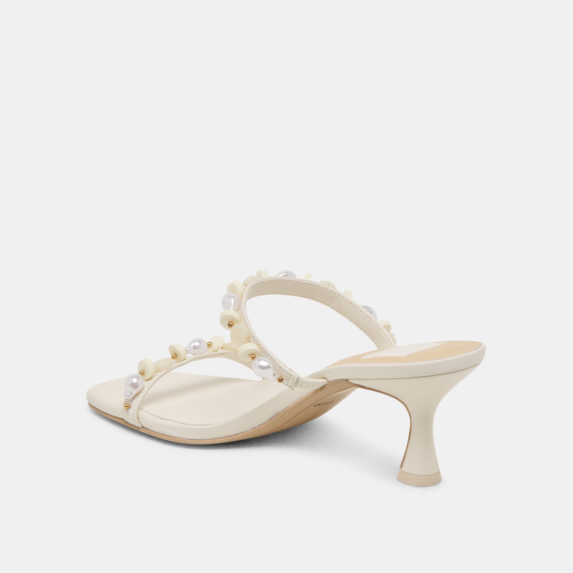 GRASON HEELS WHITE LEATHER