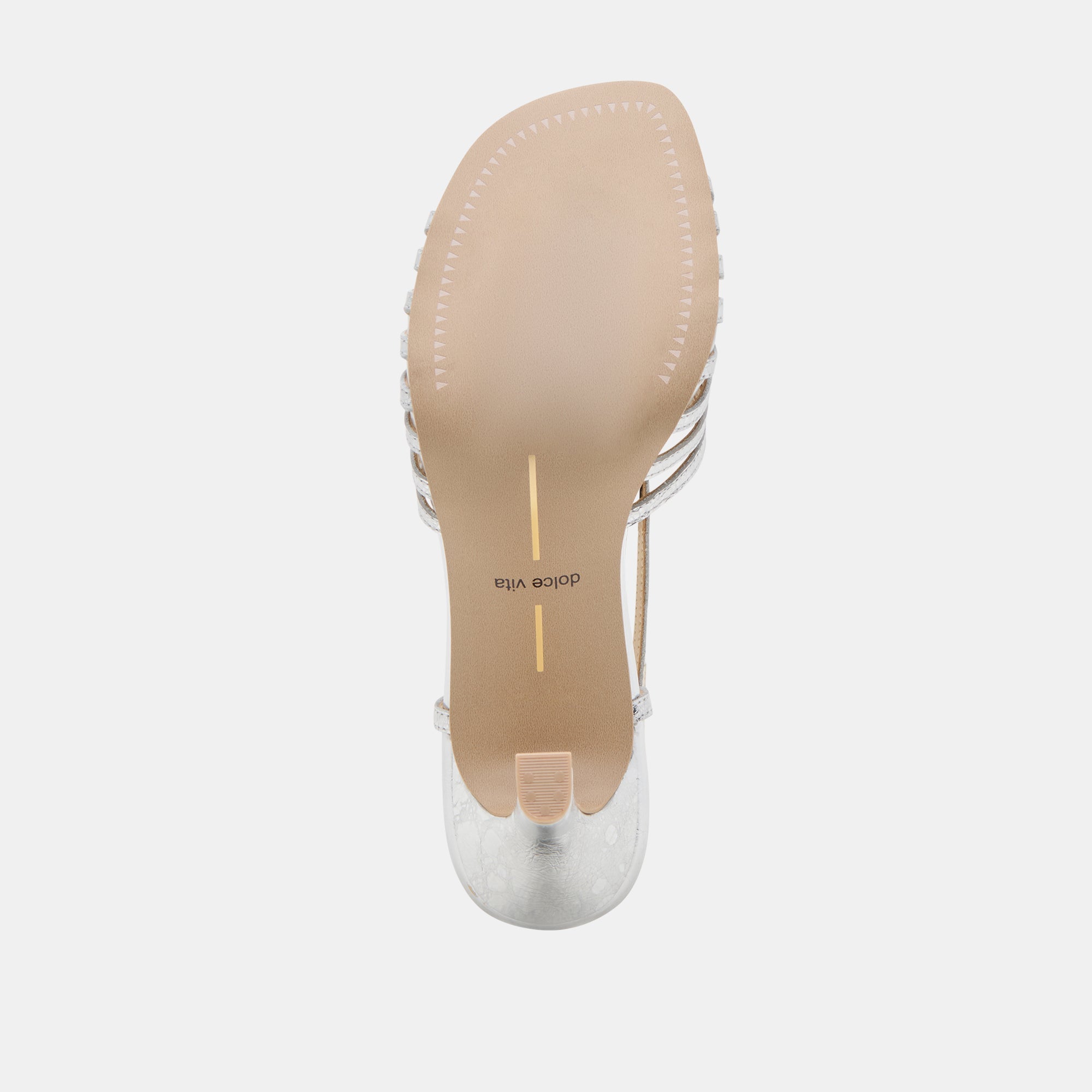 NIVANA HEELS SILVER DISTRESSED LEATHER