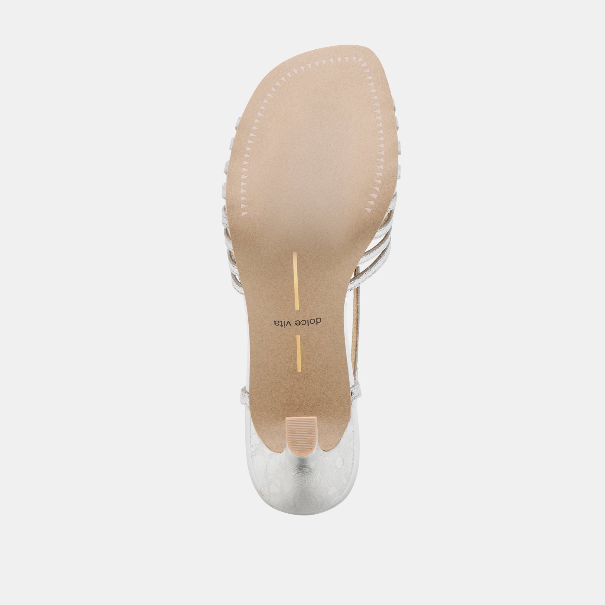 NIVANA HEELS SILVER DISTRESSED LEATHER
