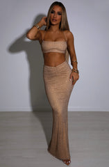 Eloise Maxi Skirt - Bronze Babyboo Fashion Premium Exclusive Design