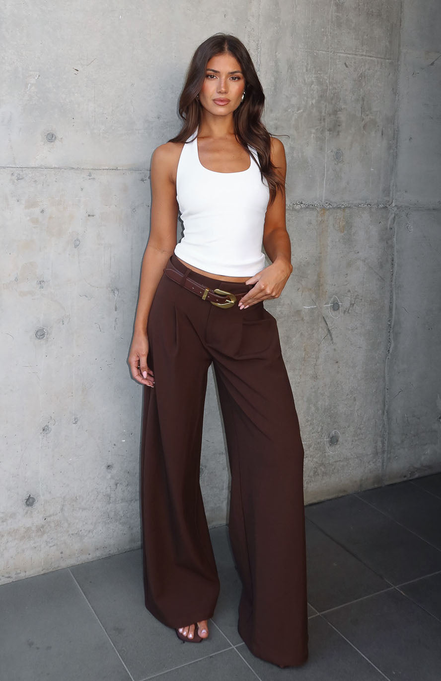 It's Now Or Never Pants Chocolate